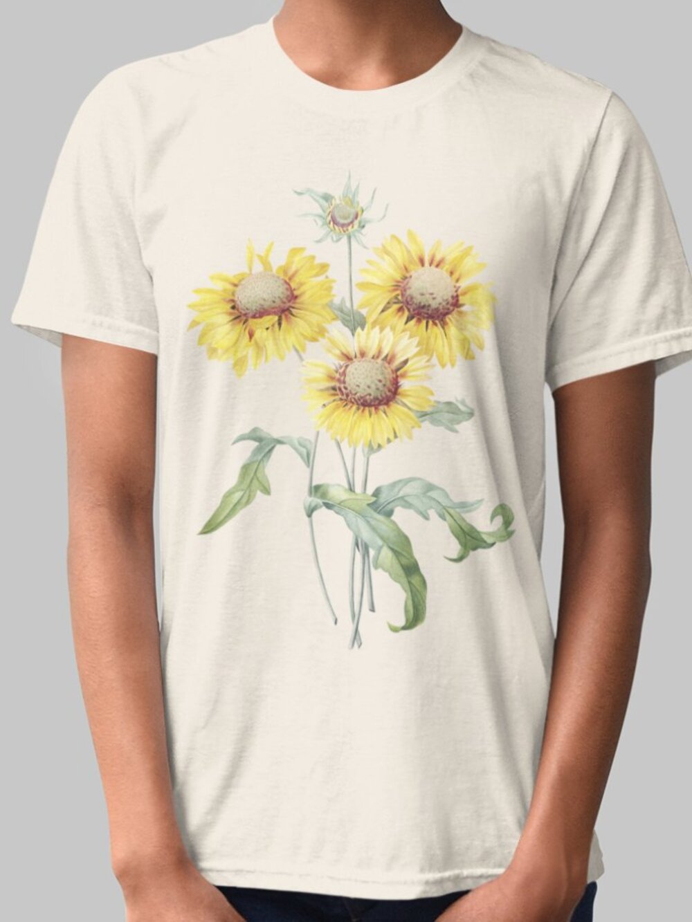 Blanket Flower Vintage Floral Print Short Sleeve Graphic Tee T-shirt S-XXL
